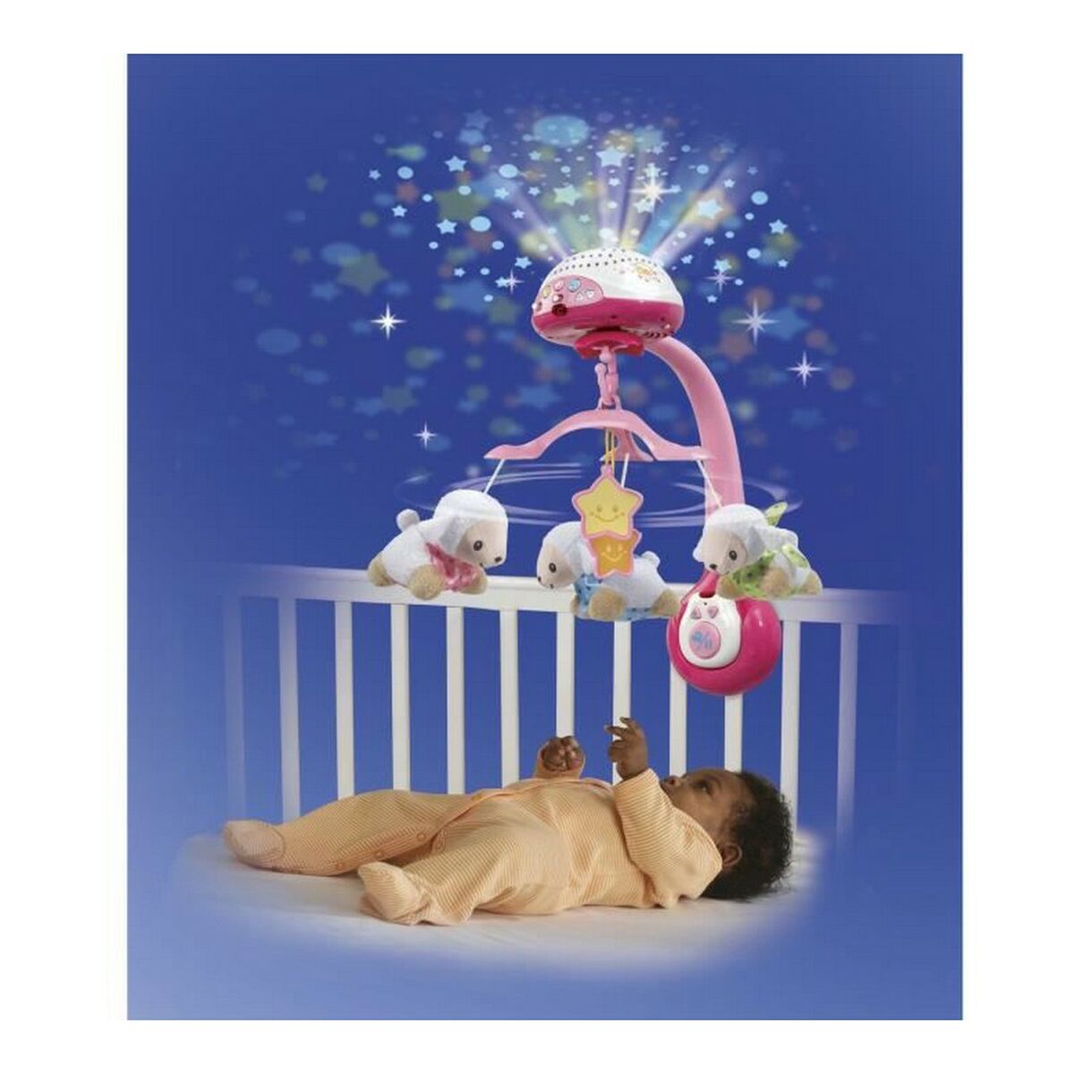 Hračka pro miminko Vtech Baby Sheep Count Růžový Plastické Dětská postýlka